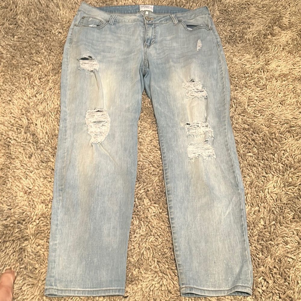 Women’s Celebrity Pink Distressed Jeans